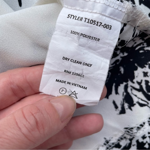 Lush Nordstrom Womens open jacket sz small white black floral - Picture 5 of 6